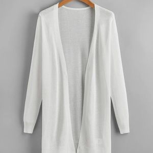 Sheer White Cardigan